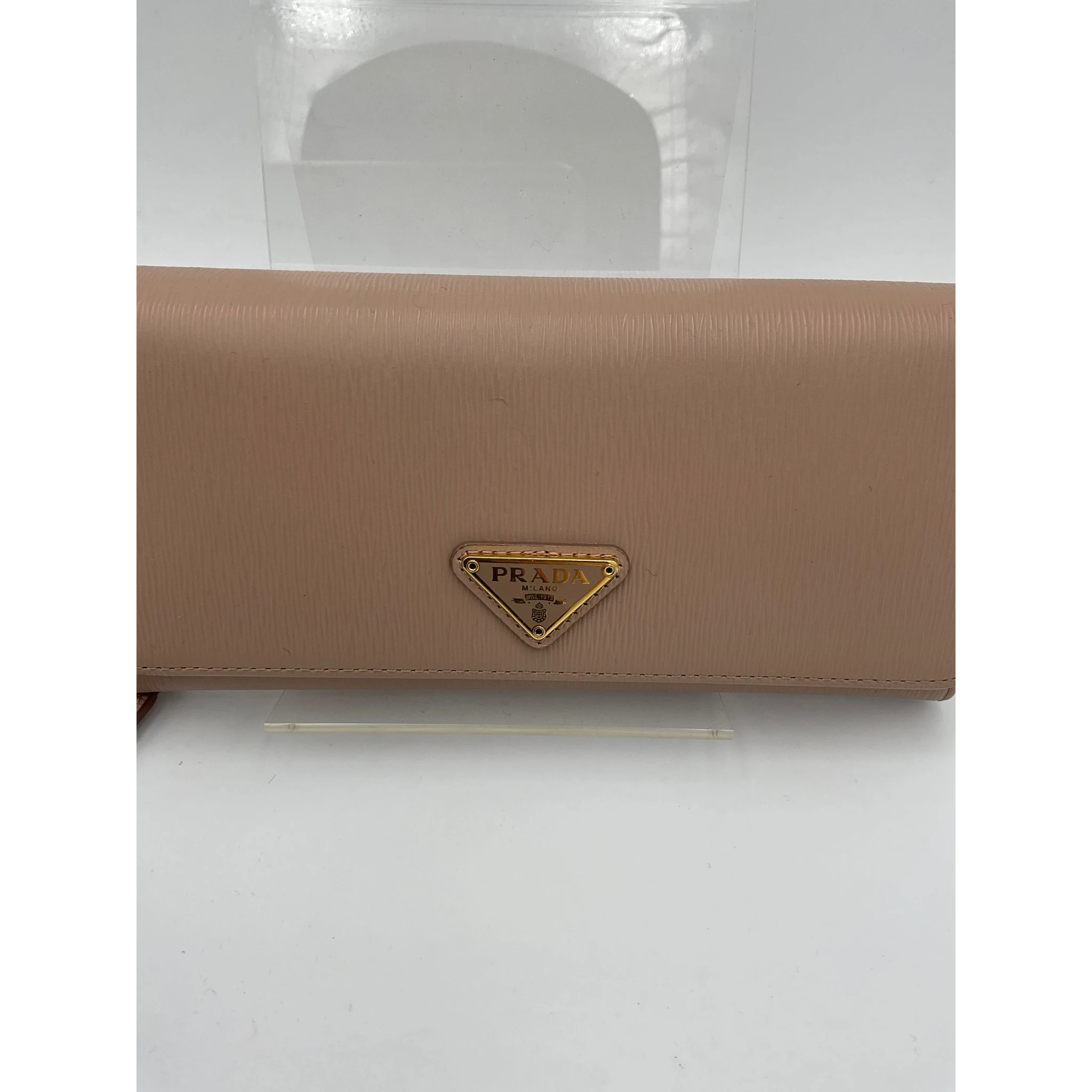 PRADA Powder Saffiano with Card Holder Wallet