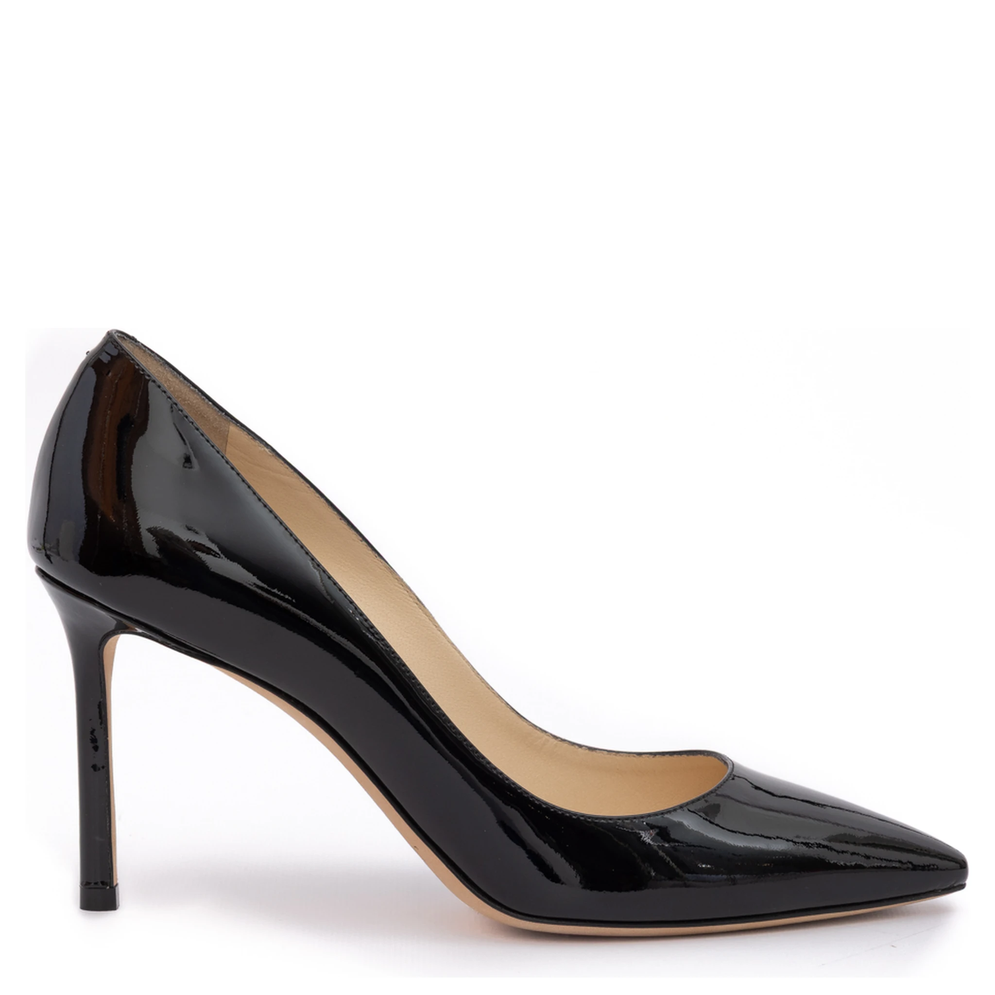 Black Patent Leather Romy 85 Pumps
