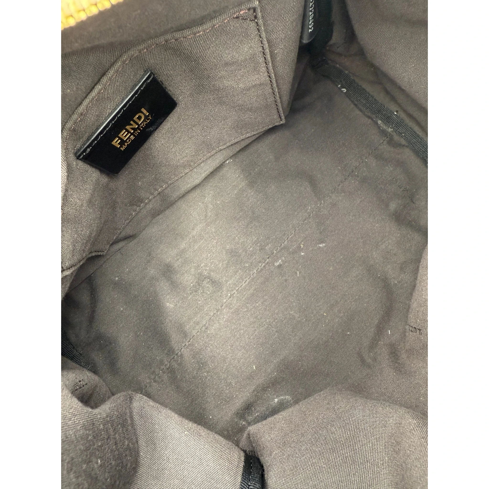 FENDI Bauletto FF Fabric Flowers Handbag