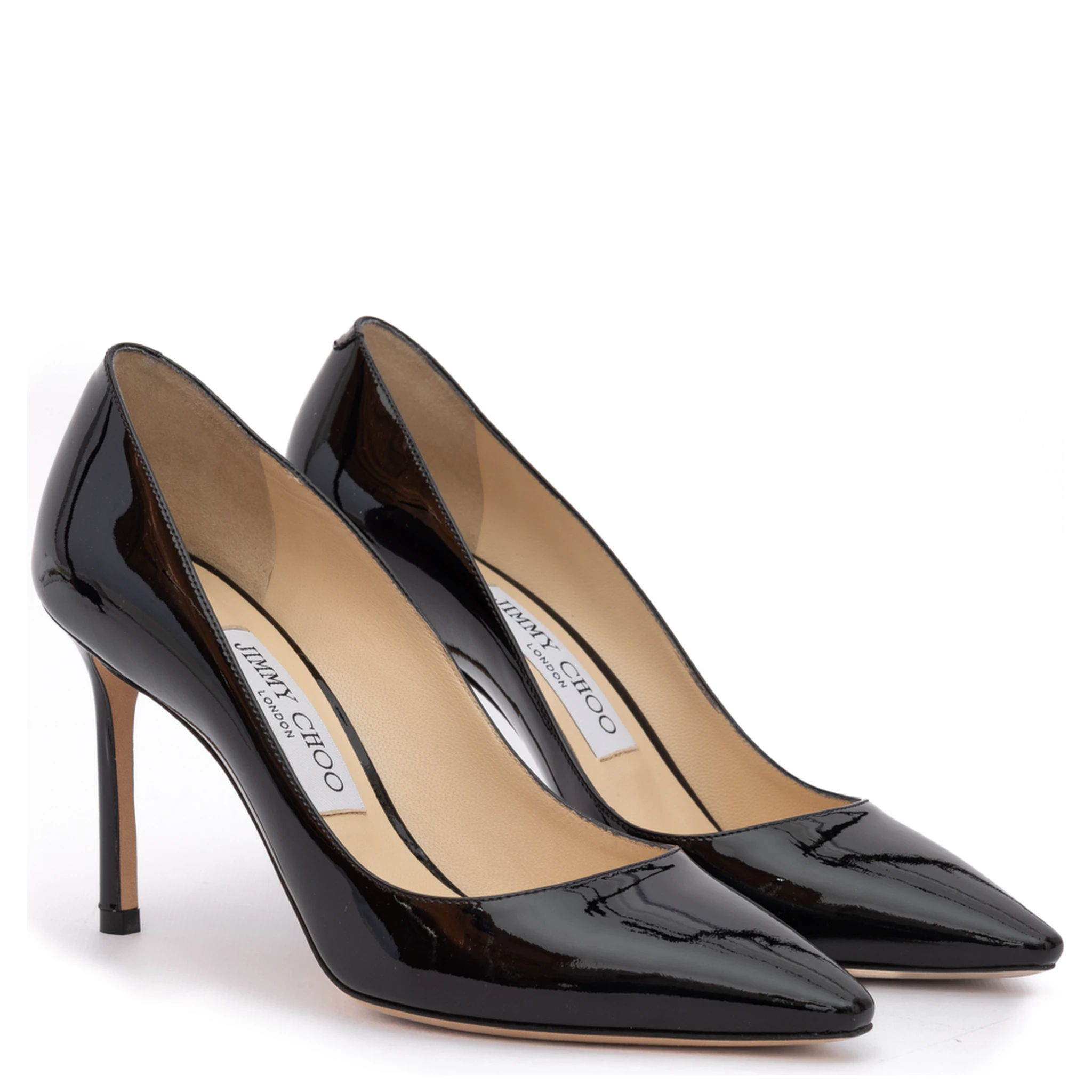 Black Patent Leather Romy 85 Pumps