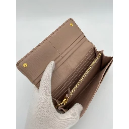PRADA Powder Saffiano with Card Holder Wallet