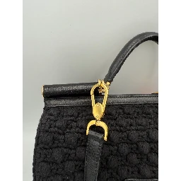 DOLCE & GABBANA Sicily Python and Macramé Handbag