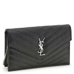 محفظة بوس توروس من جلد العجل الأسود