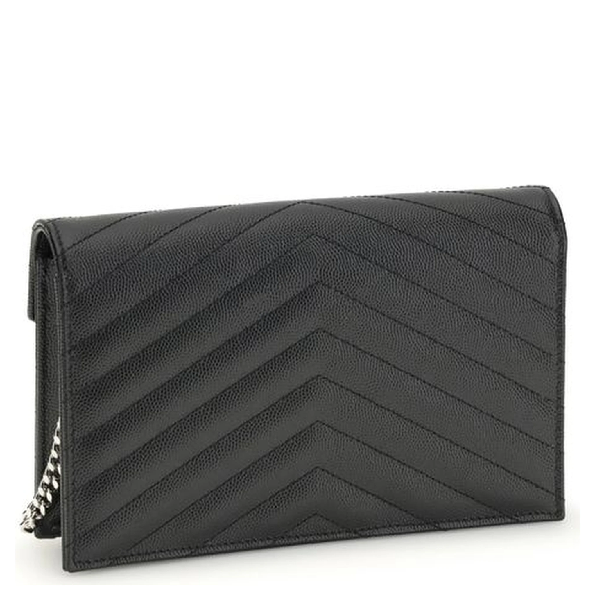 محفظة بوس توروس من جلد العجل الأسود