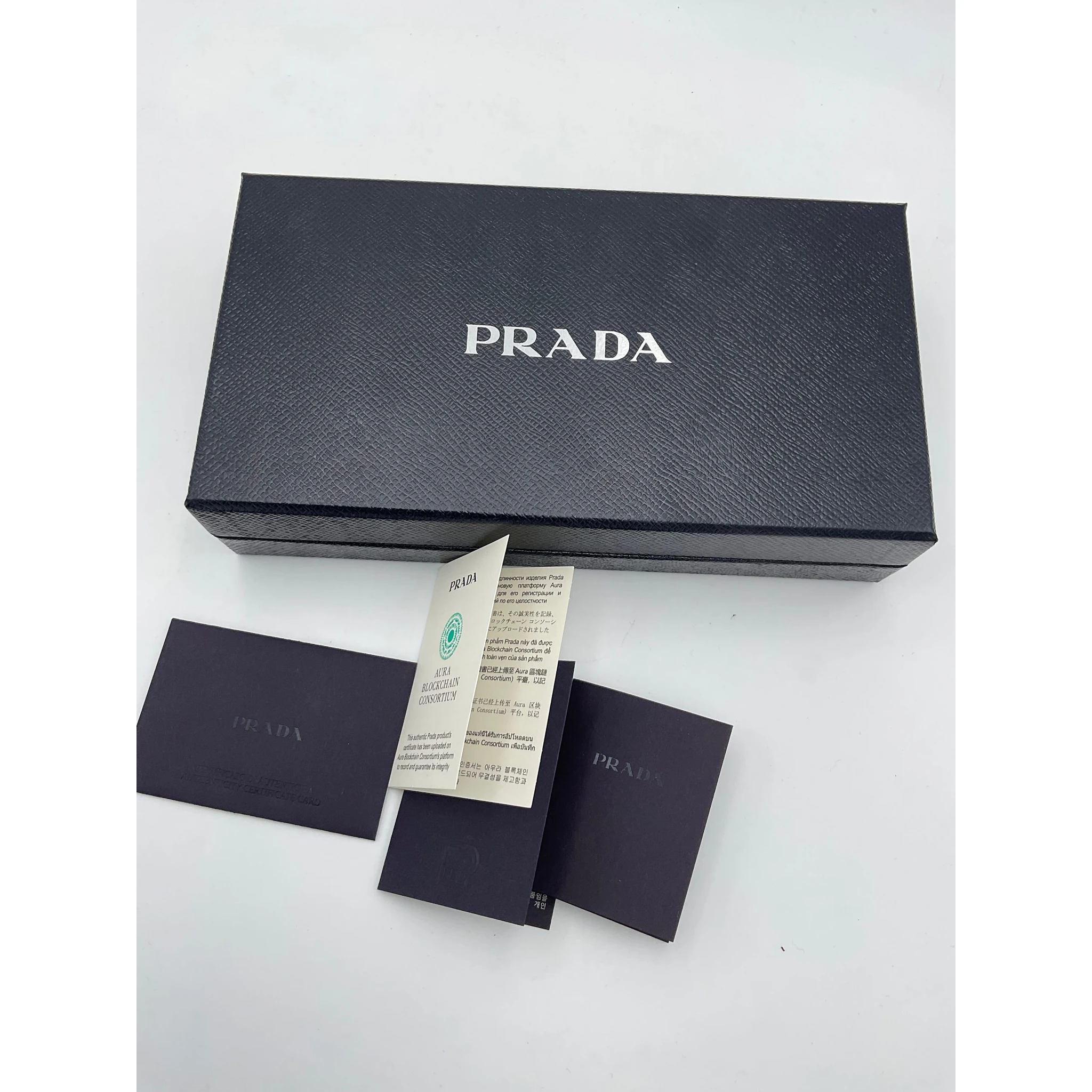 PRADA Powder Saffiano with Card Holder Wallet