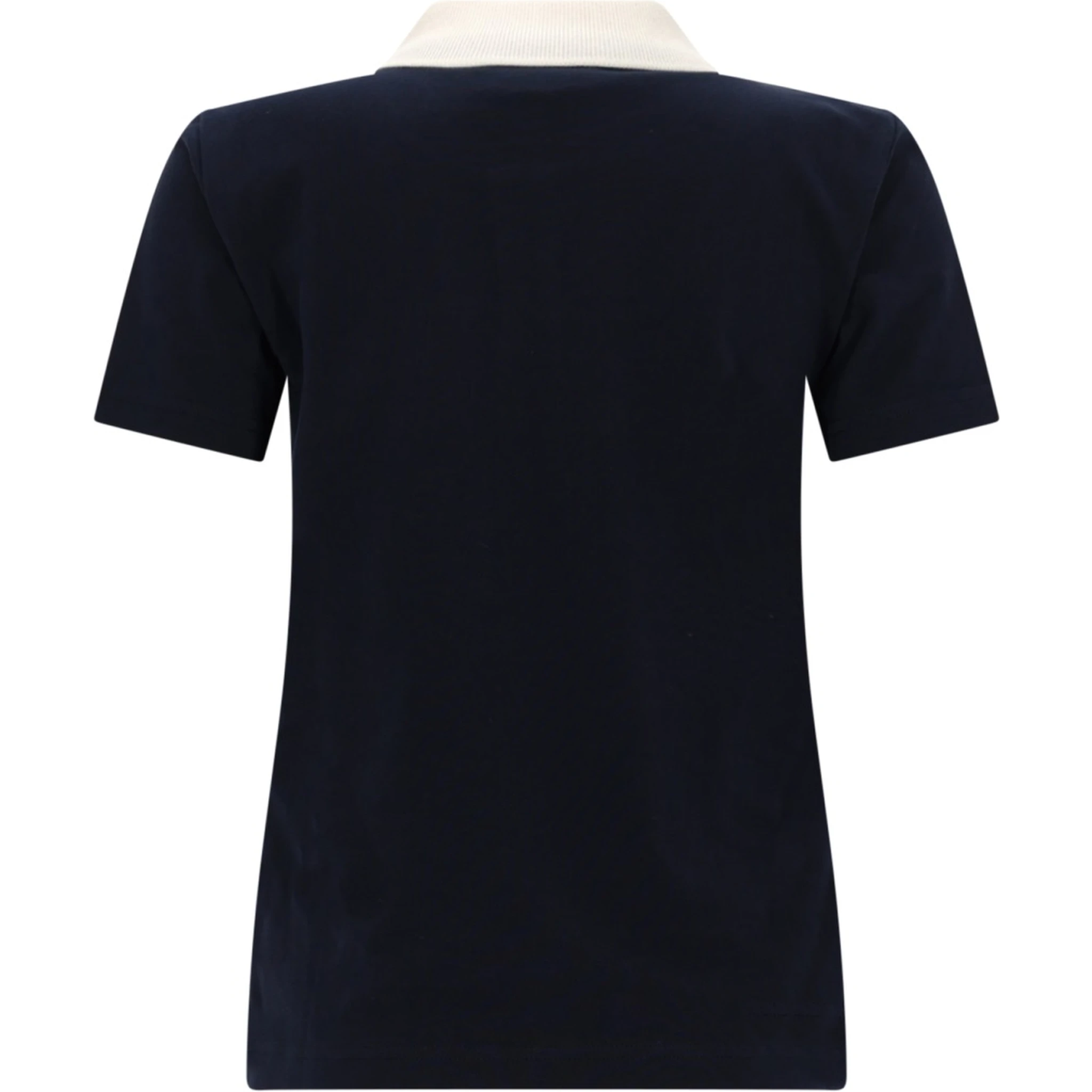 POLO SHIRT WITH LOGO AND CONTRASTING COLLAR