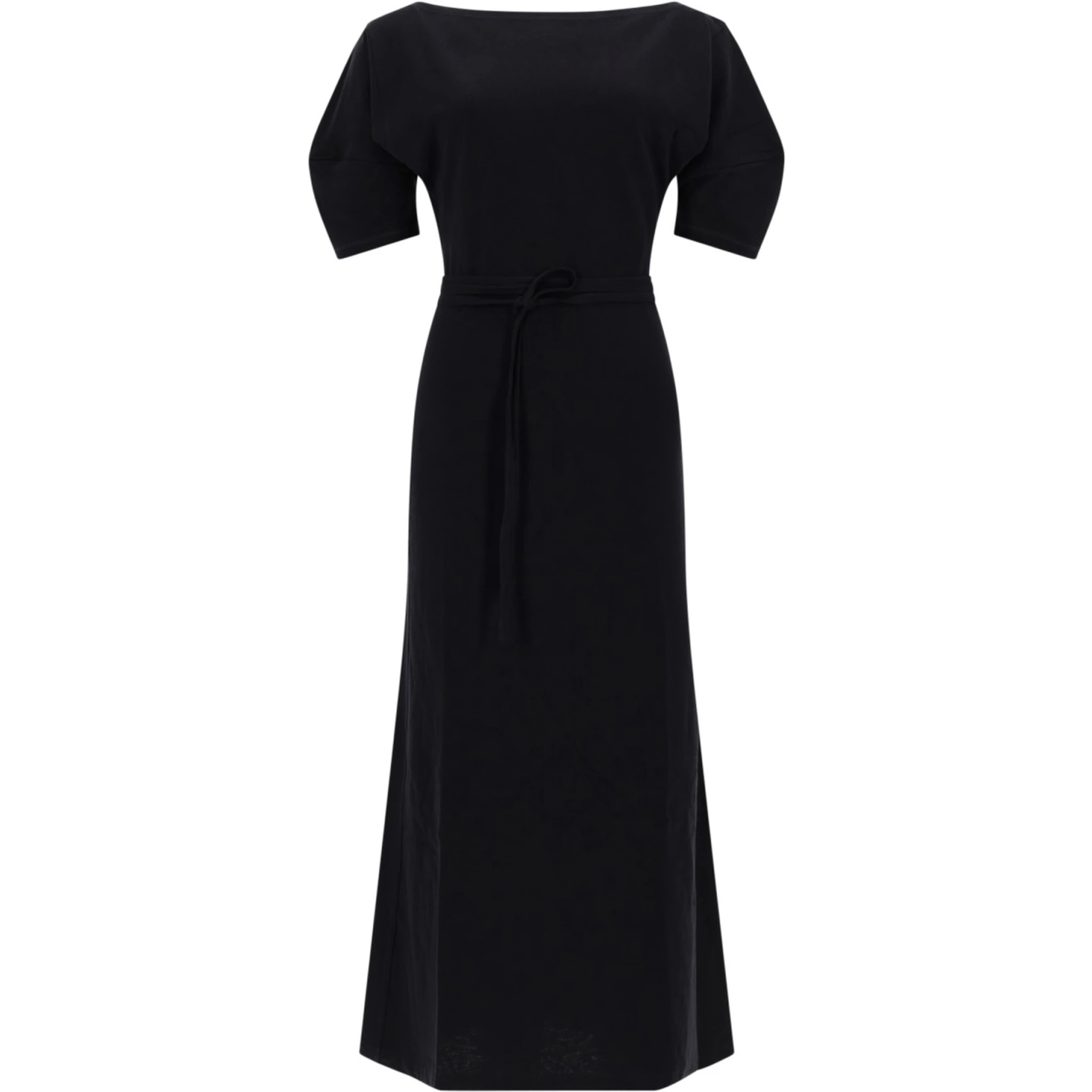 COTTON AND LINEN MIDI DRESS