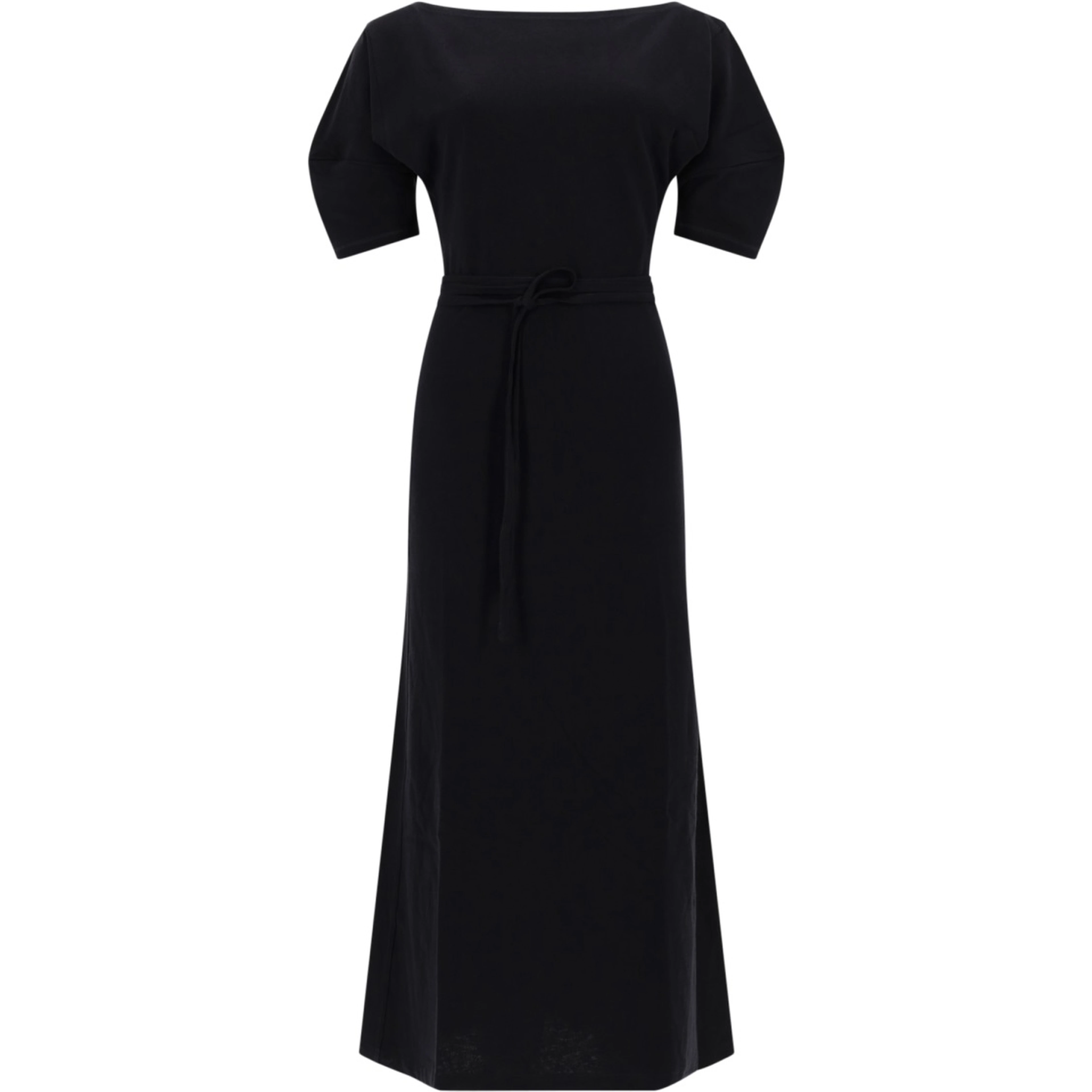 COTTON AND LINEN MIDI DRESS