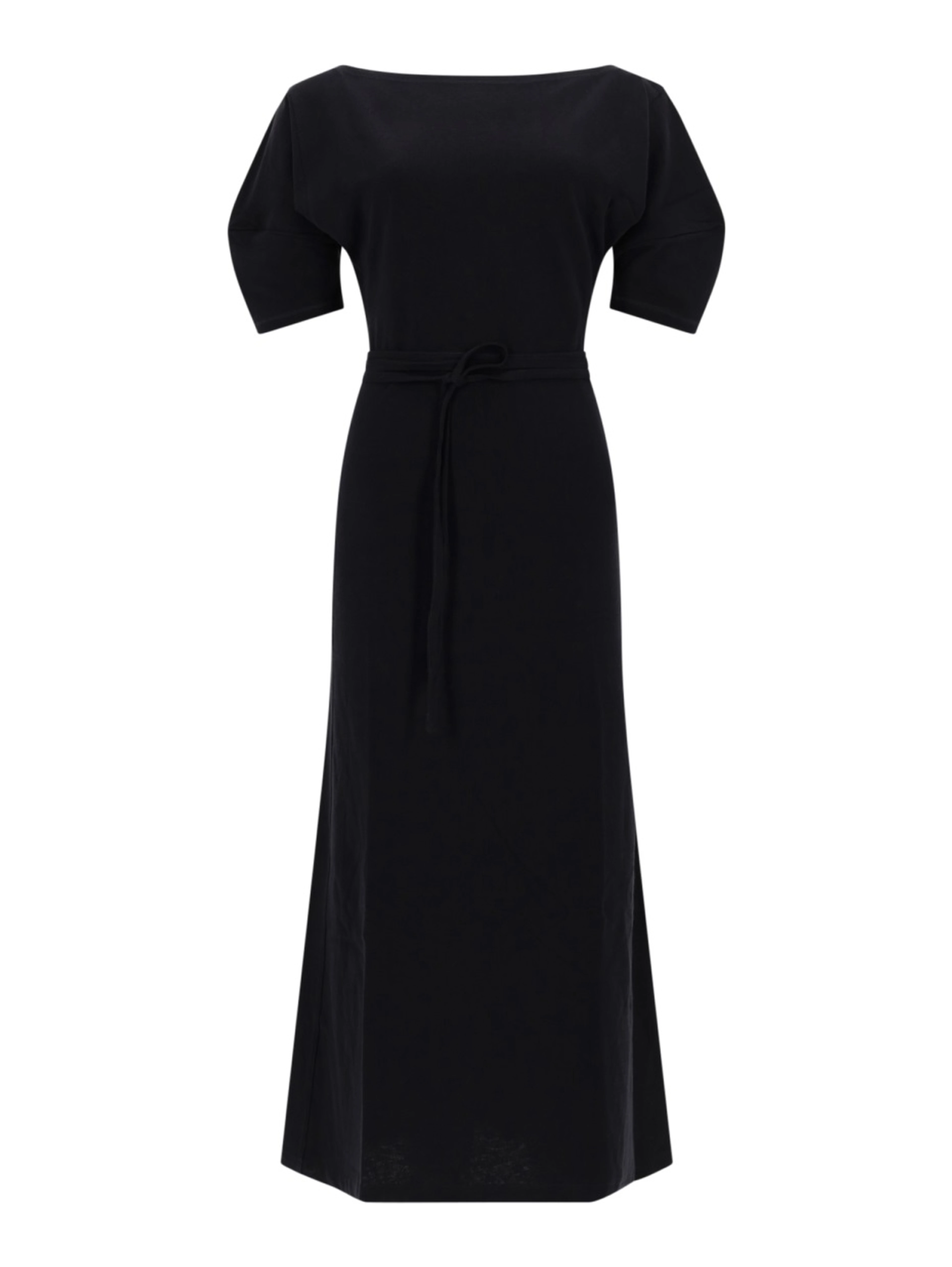 COTTON AND LINEN MIDI DRESS