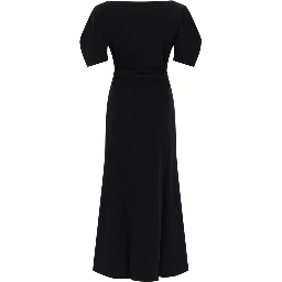 COTTON AND LINEN MIDI DRESS