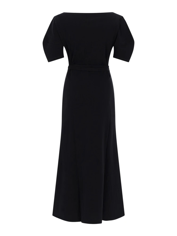 COTTON AND LINEN MIDI DRESS alternative