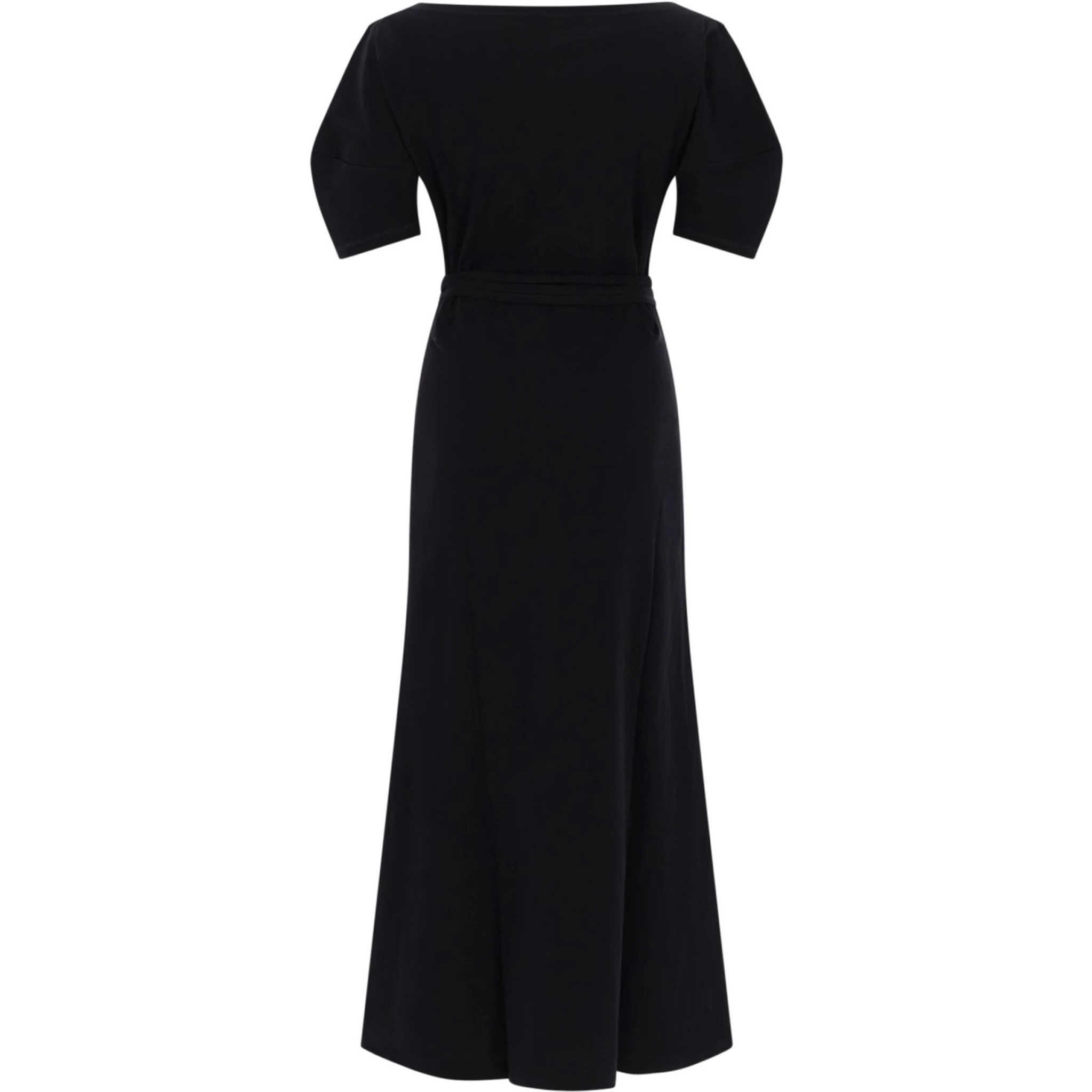 COTTON AND LINEN MIDI DRESS