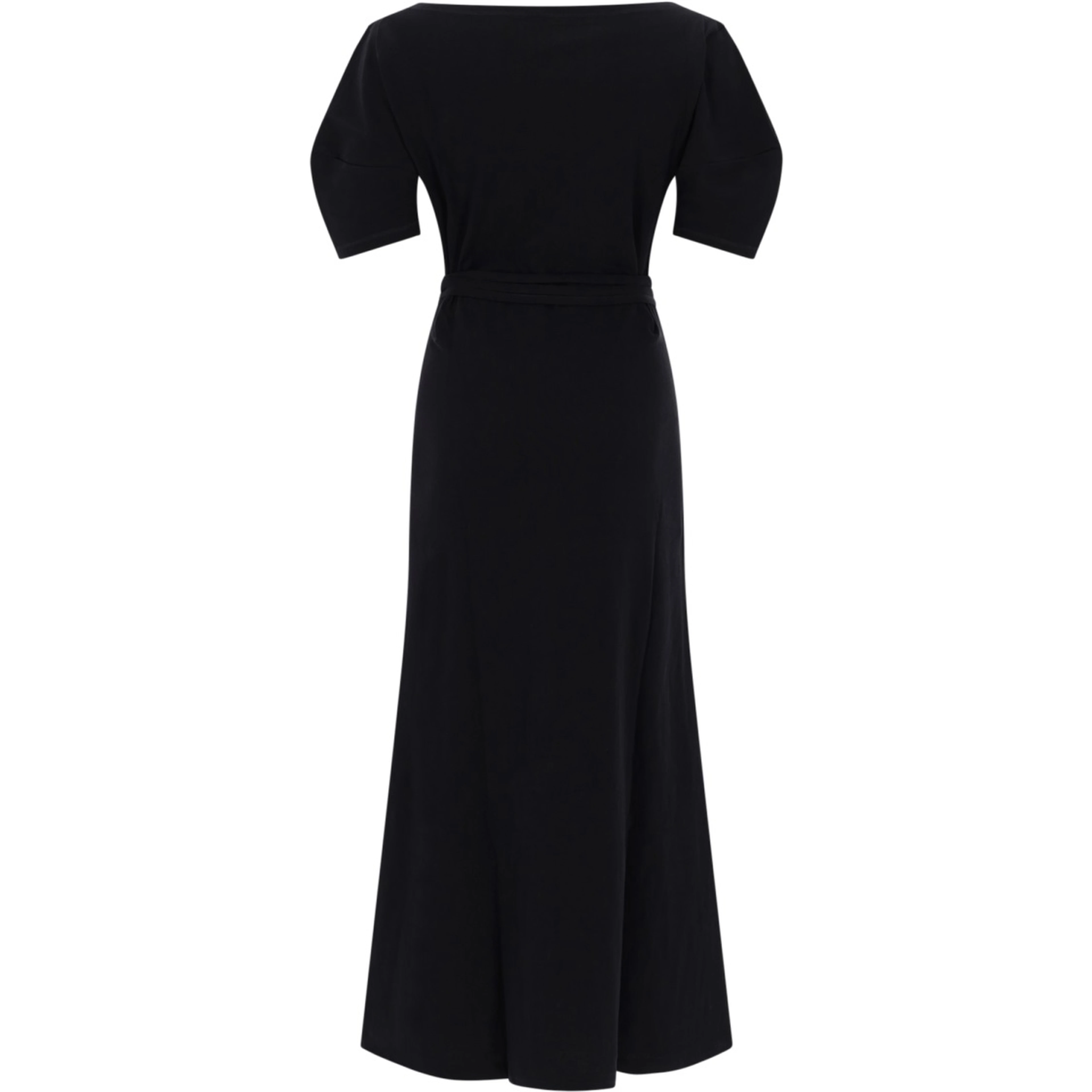 COTTON AND LINEN MIDI DRESS