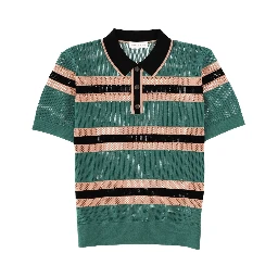 POLO "MERCY STRIPE" TRAFORATA