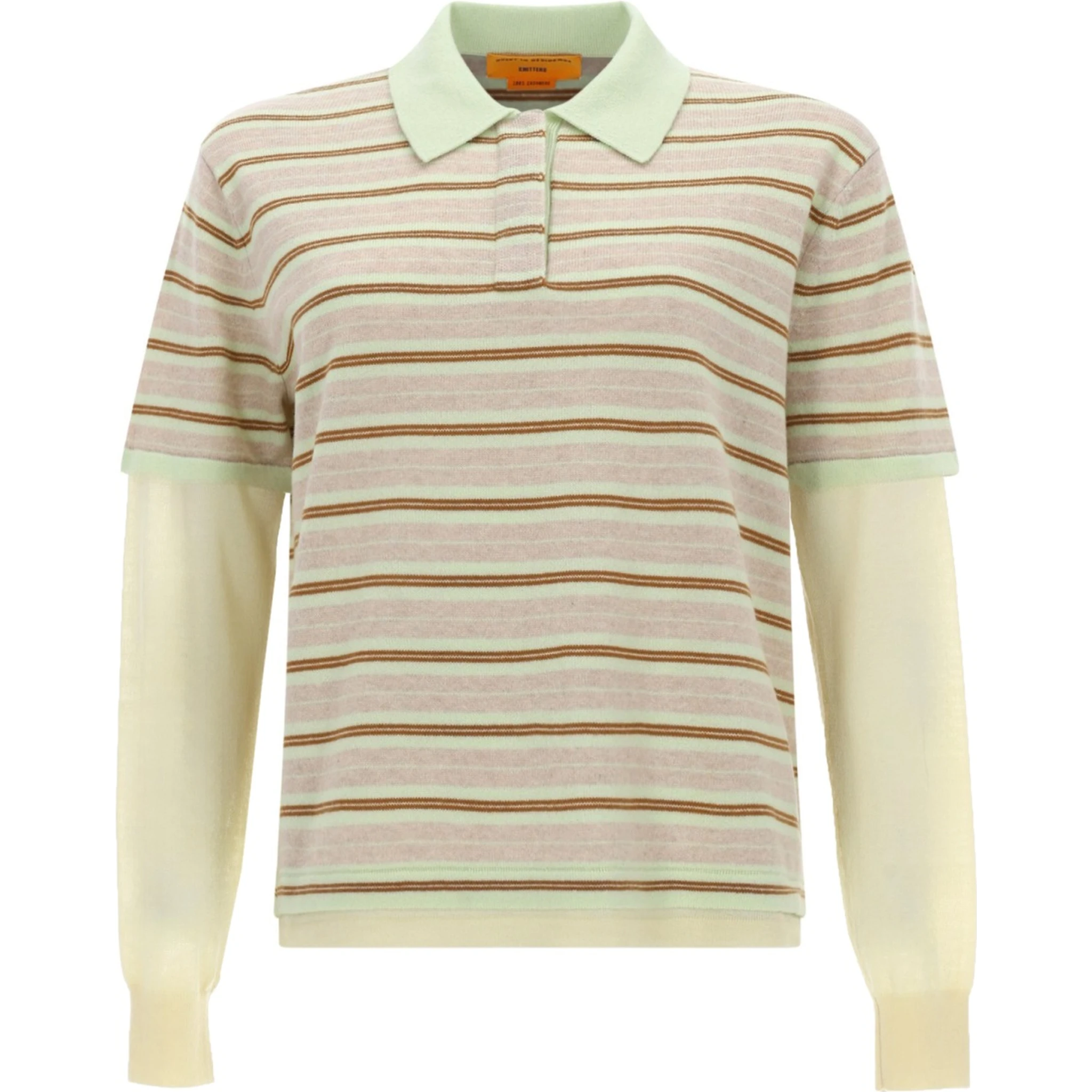 "LAYERED STRIPE RUGBY" POLO SHIRT