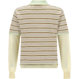 "LAYERED STRIPE RUGBY" POLO SHIRT