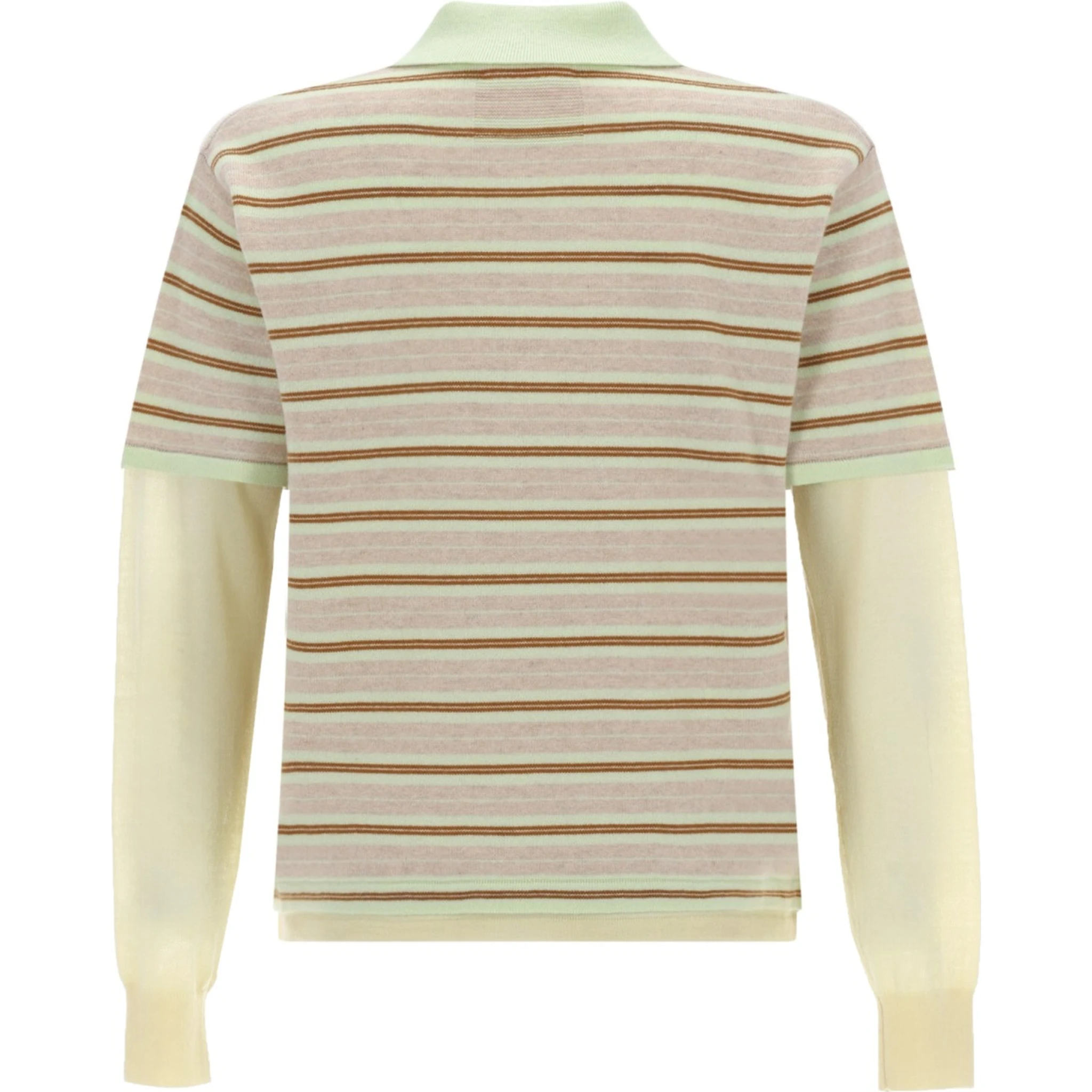 "LAYERED STRIPE RUGBY" POLO SHIRT