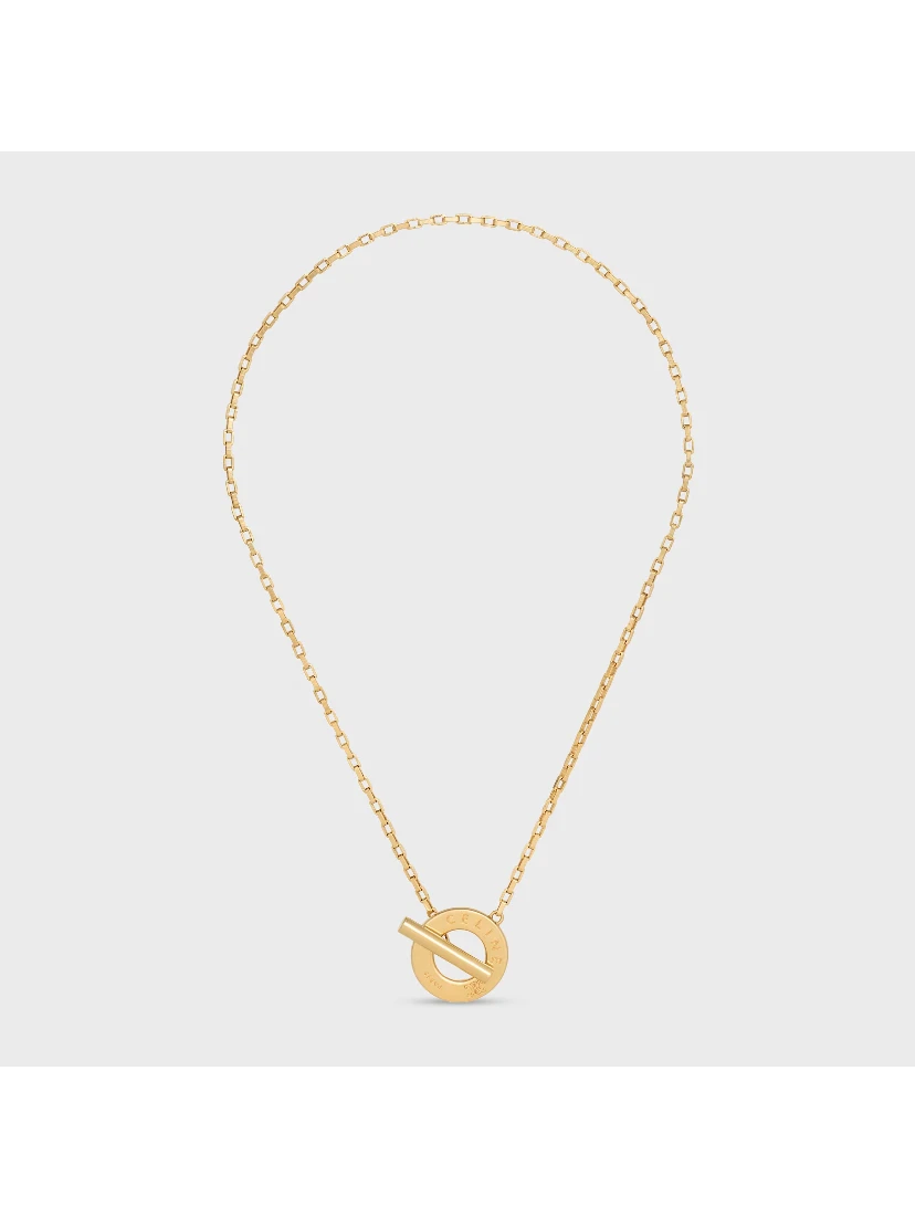 "Celine Disc" necklace