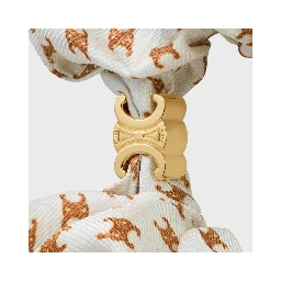 Triomphe silk scrunchy