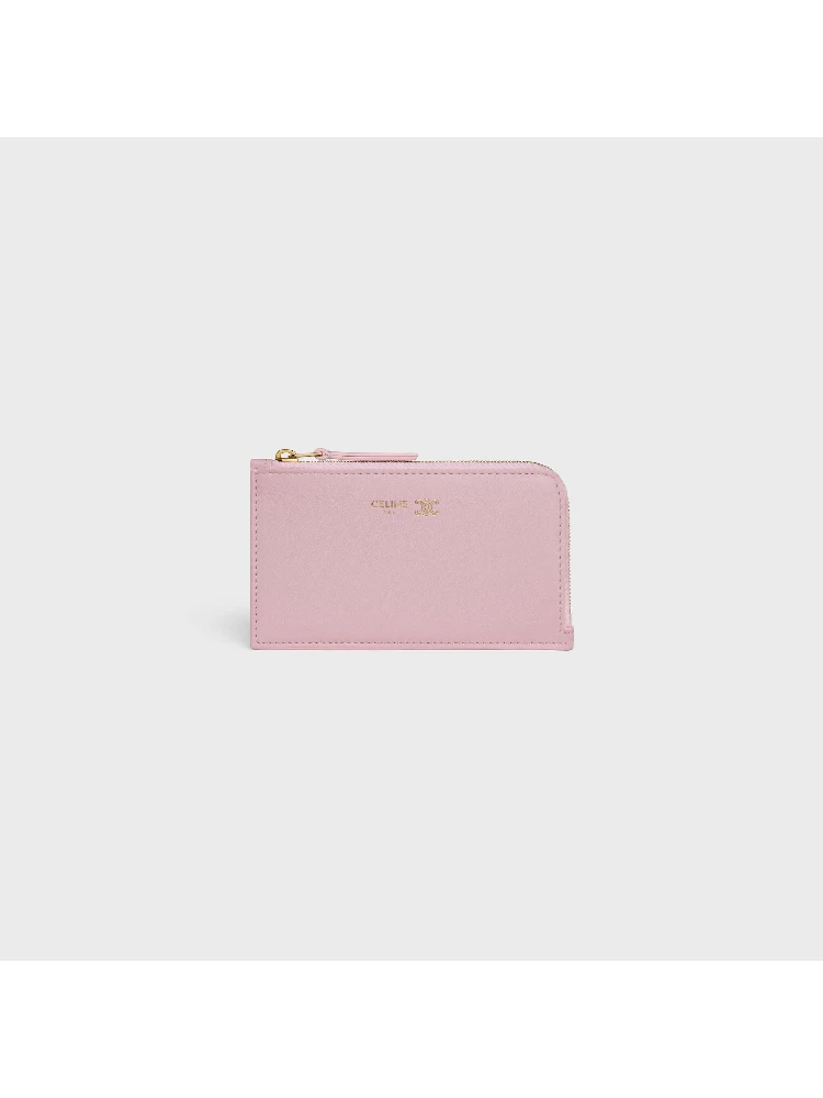 Zippered leather cards holder Triomphe