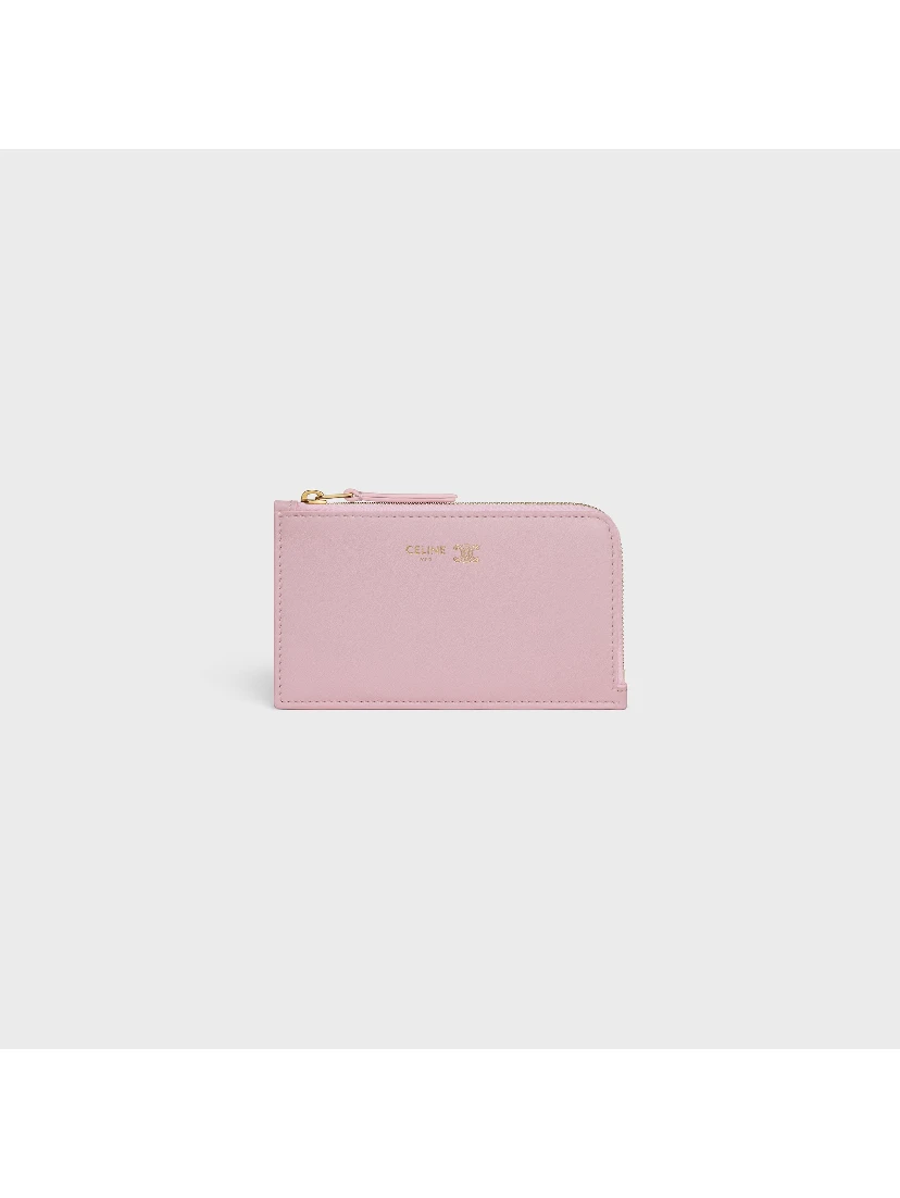 Zippered leather cards holder Triomphe