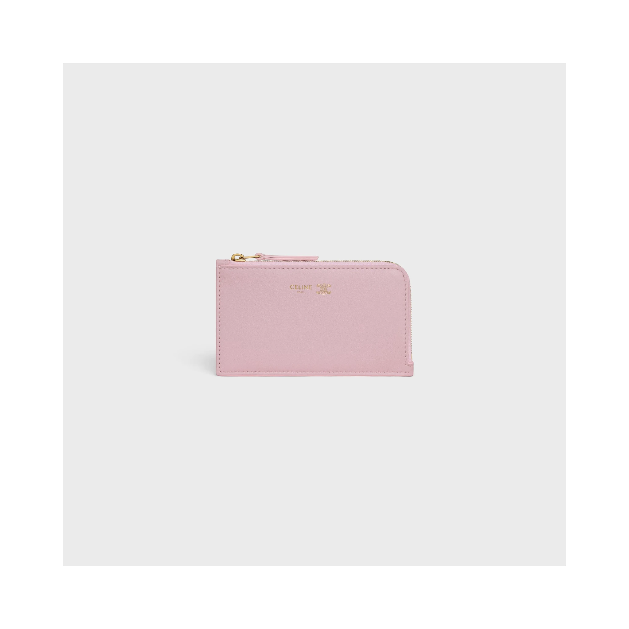 Zippered leather cards holder Triomphe