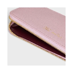 Zippered leather cards holder Triomphe