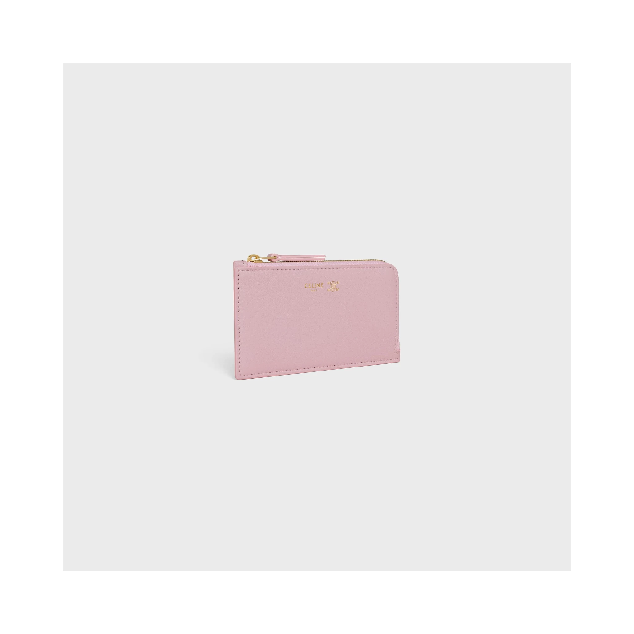 Zippered leather cards holder Triomphe