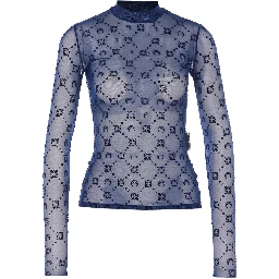 MARINE SERRE Top Blue