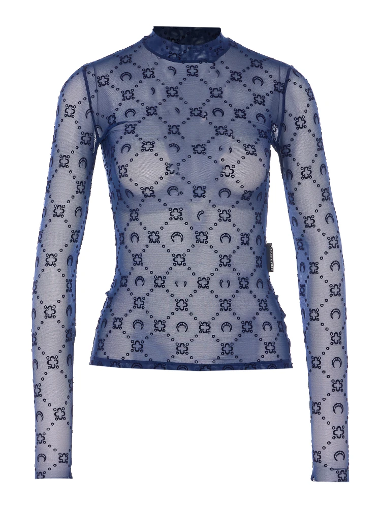 MARINE SERRE Top Blue