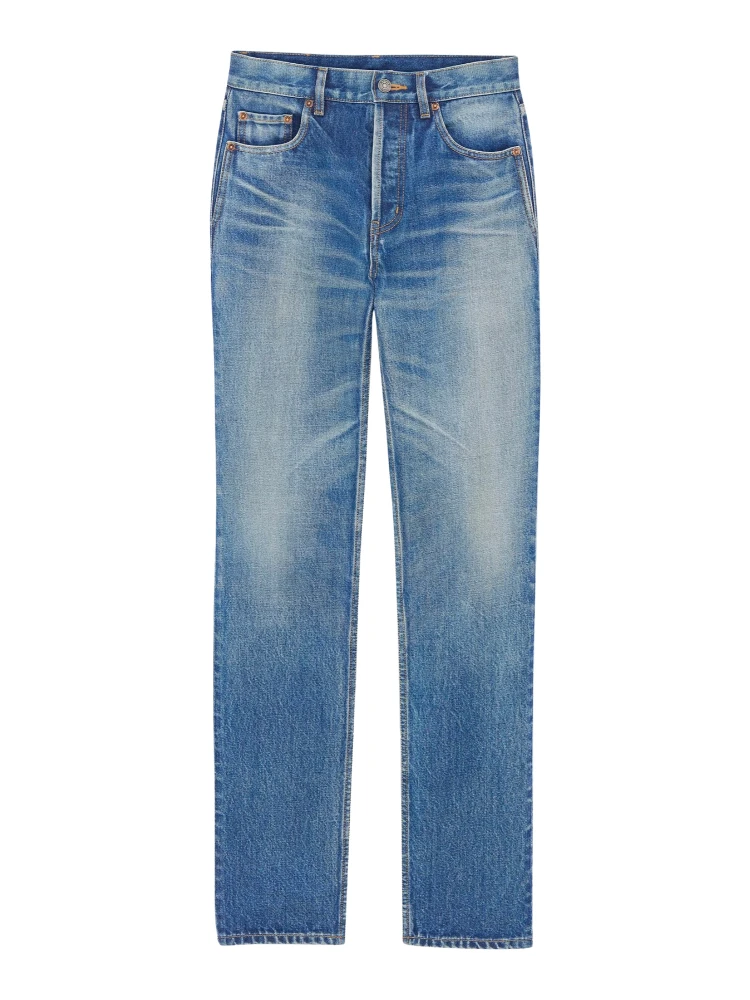 جينز سان لوران أزرق