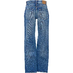 جينز سان لوران أزرق