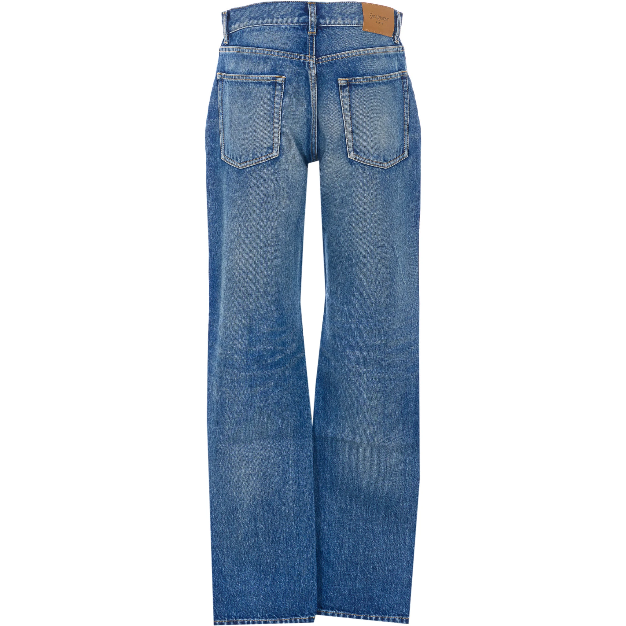 جينز سان لوران أزرق