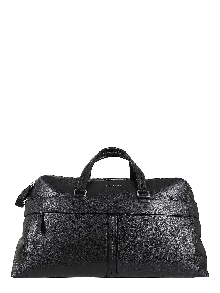 BORSONE MICRON IN PELLE CON TRACOLLA