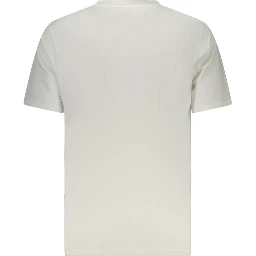 White Cotton Men T-Shirt