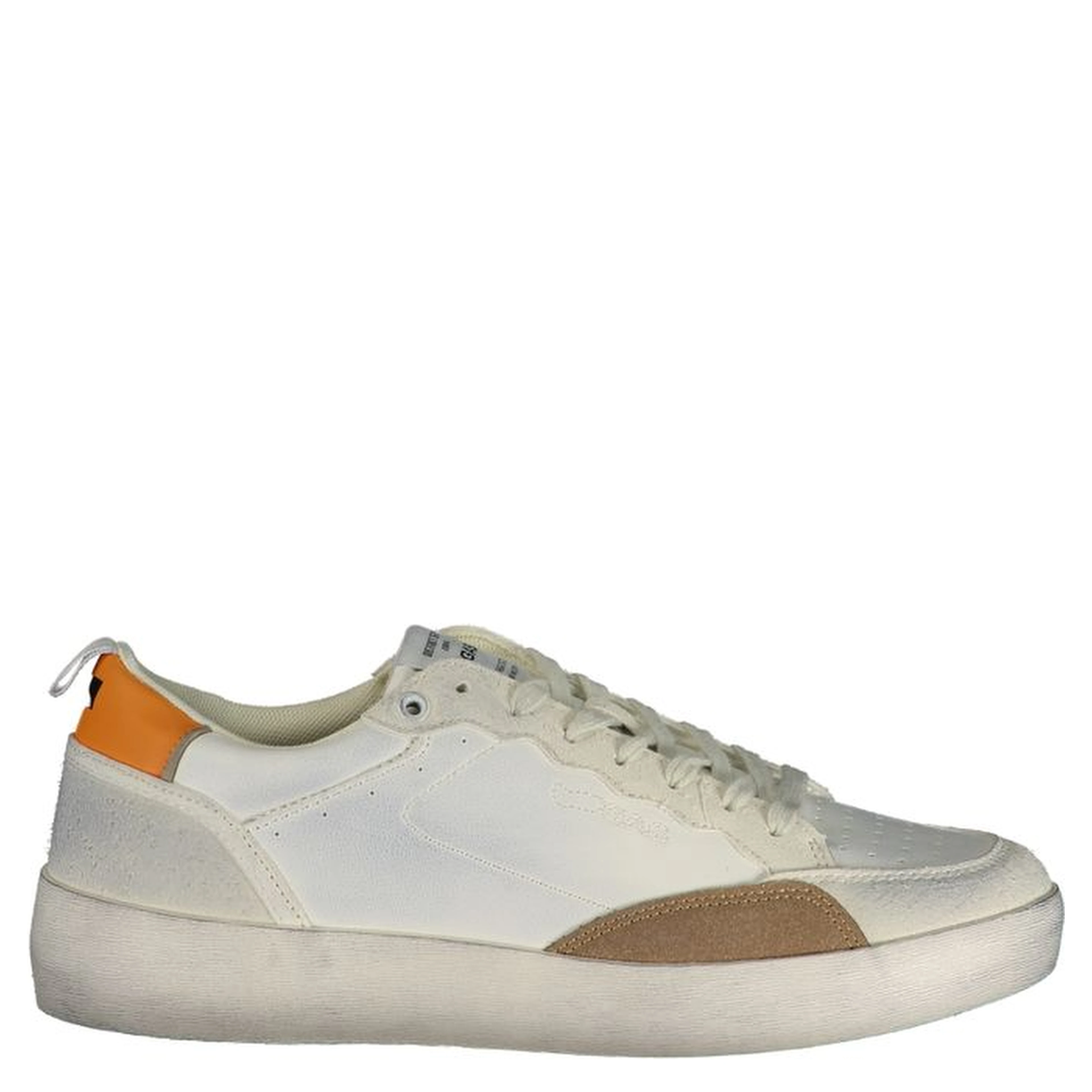 White Polyurethane Men Sneaker