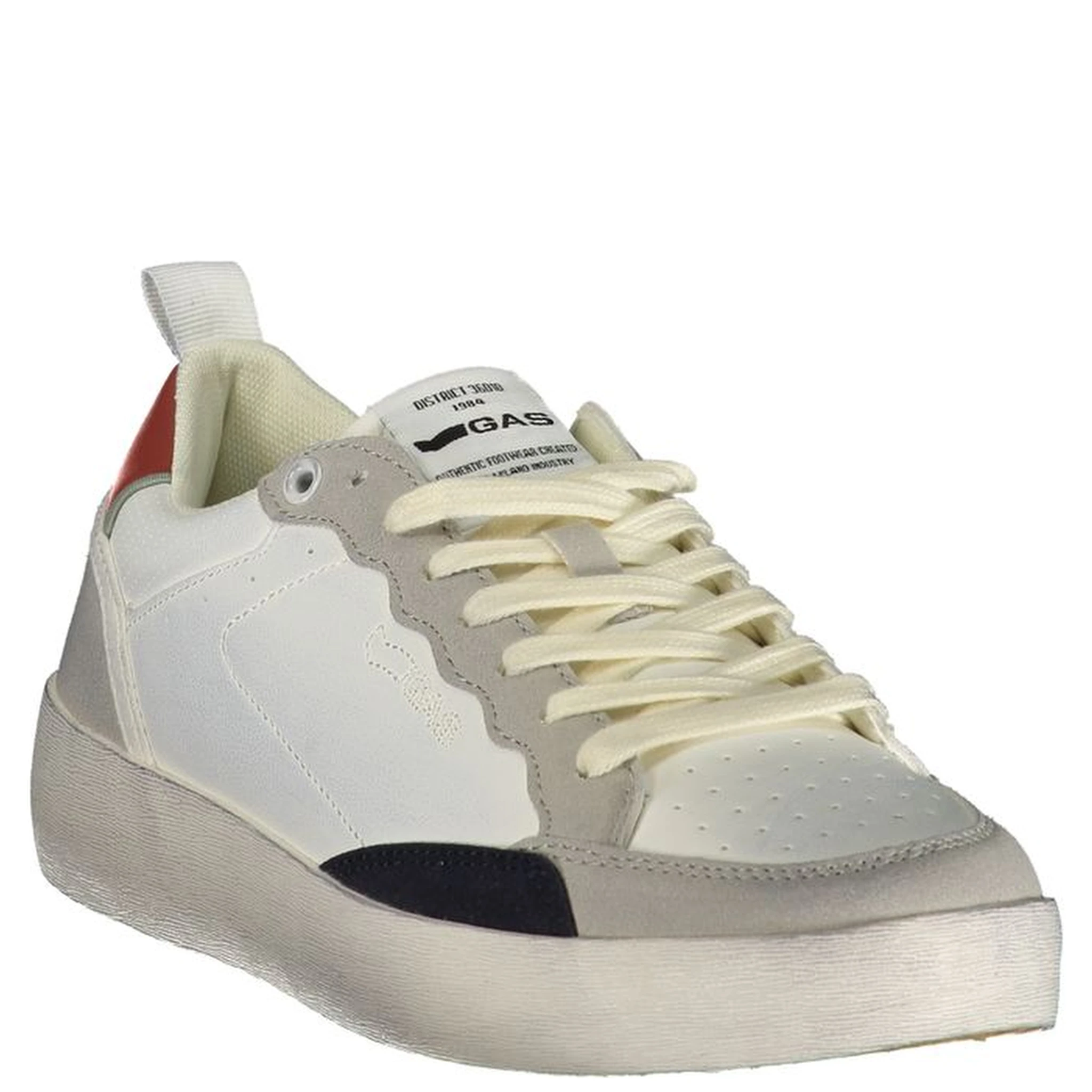 White Polyurethane Men Sneaker