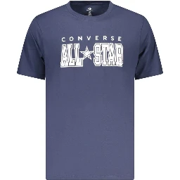Blue Cotton Men's T-Shirt