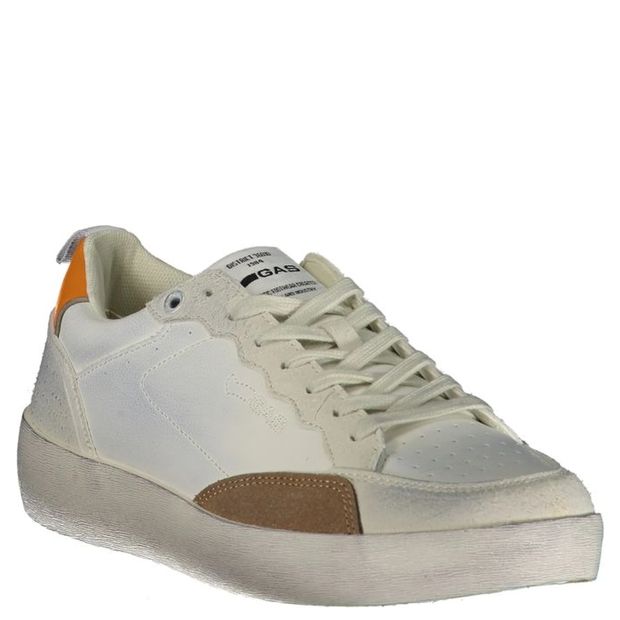 White Polyurethane Men Sneaker