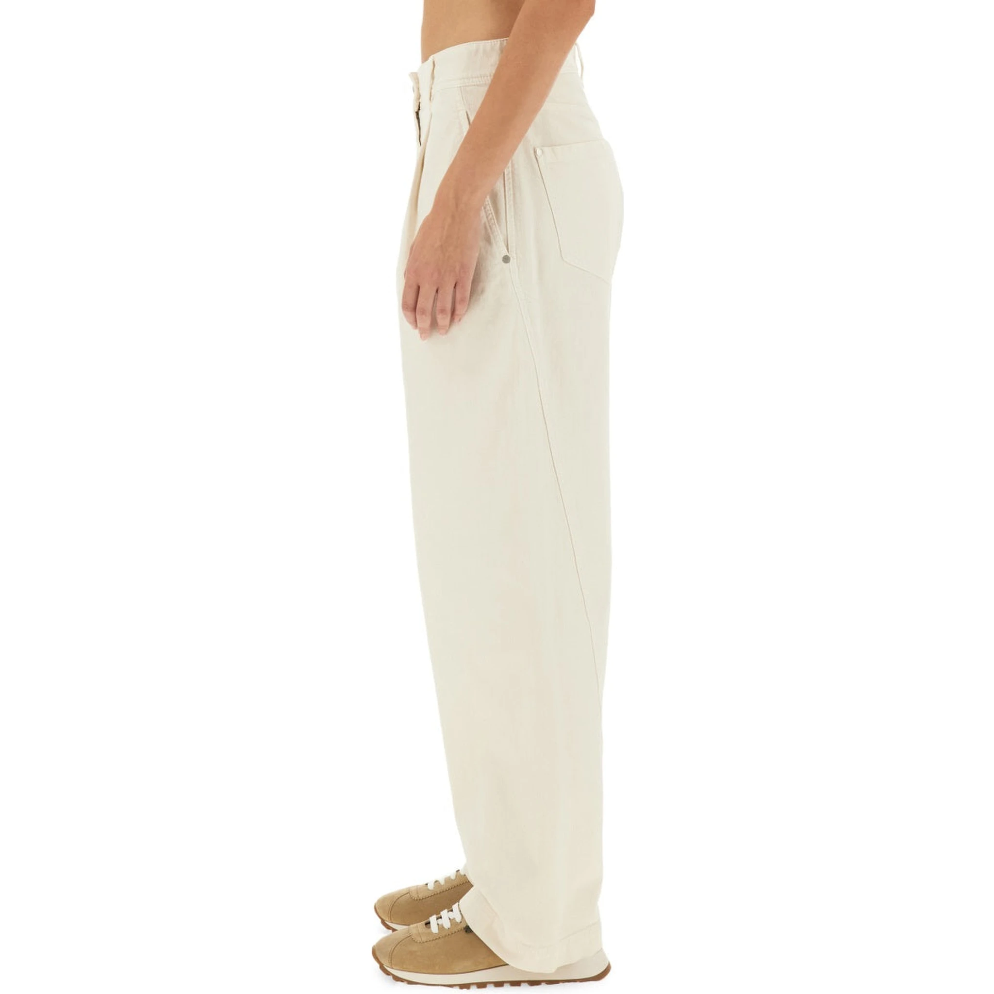 White Cotton Pants