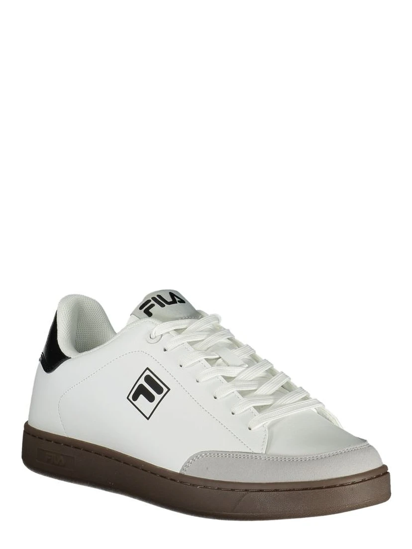 White Polyurethane Men Sneaker