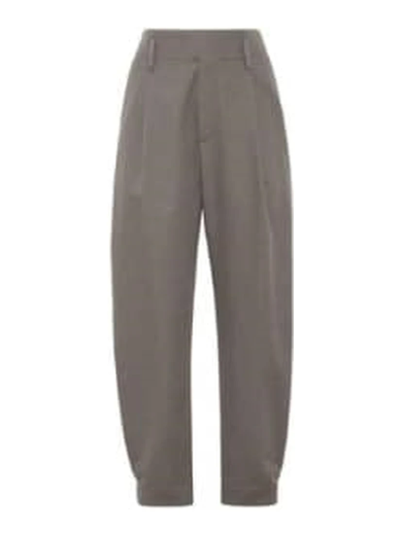 Bicolor Cotton Dress Pants