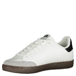 White Polyurethane Men Sneaker