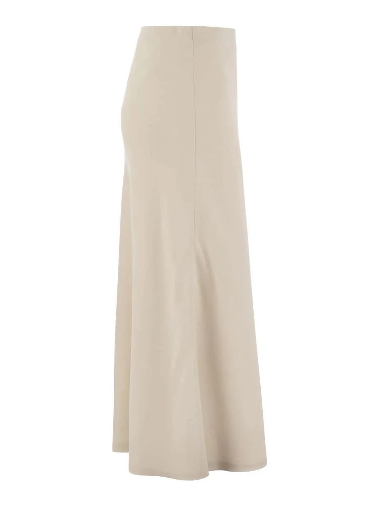 Beige Viscose Long Skirt alternative