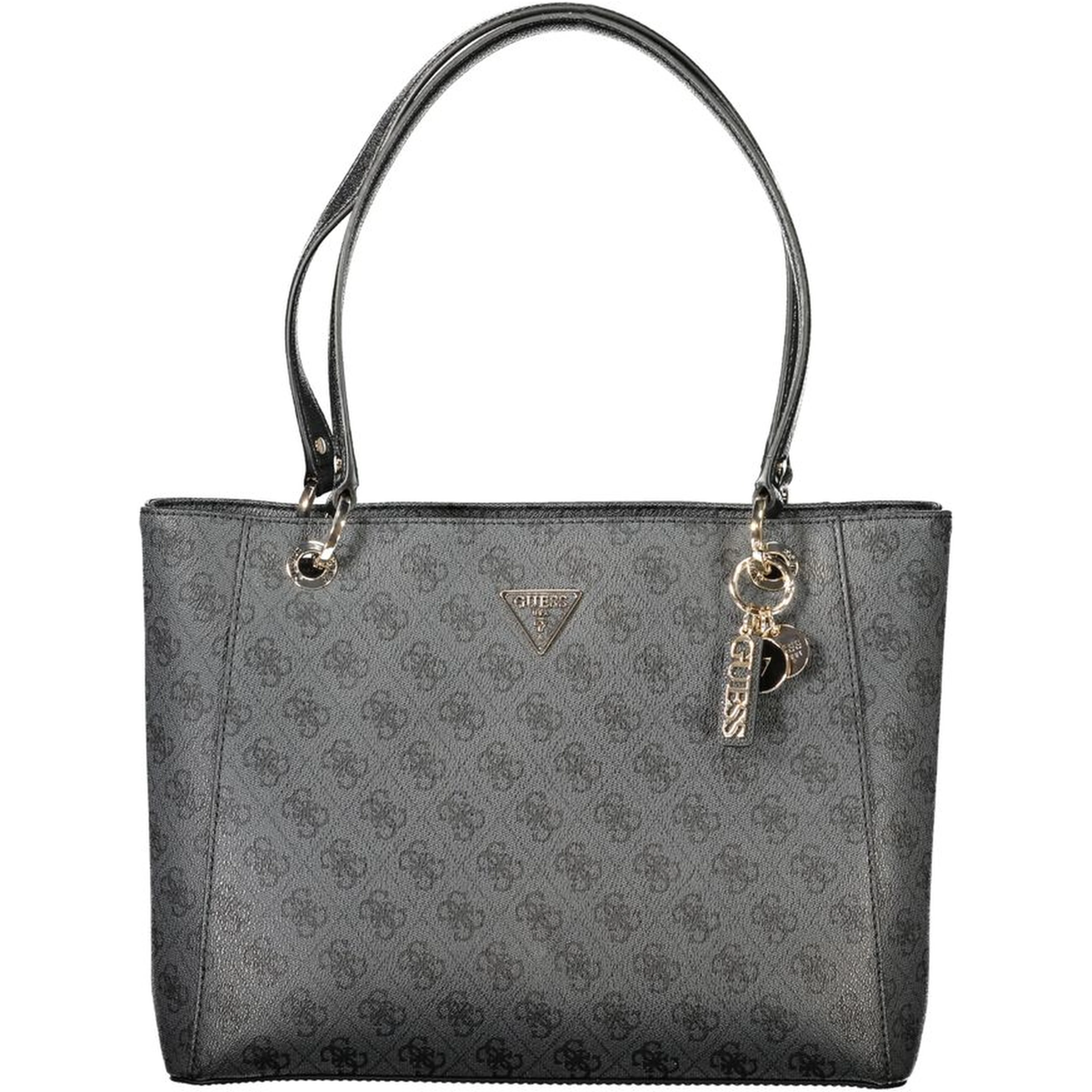 Black Polyethylene Women Handbag