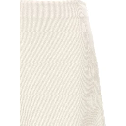 White Cotton Long Skirt