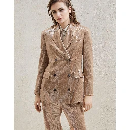 Beige Acetate Blazer