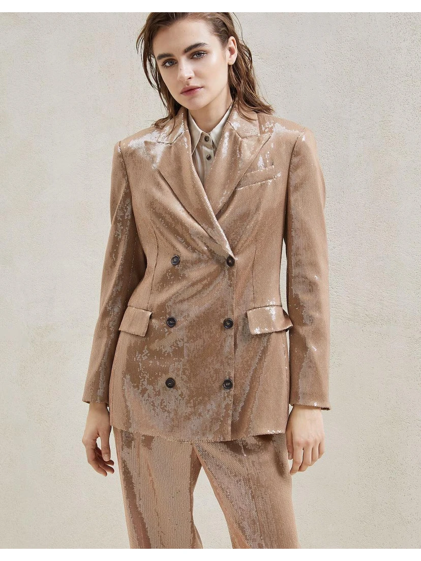 Beige Acetate Blazer