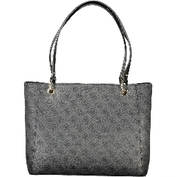 Black Polyethylene Women Handbag