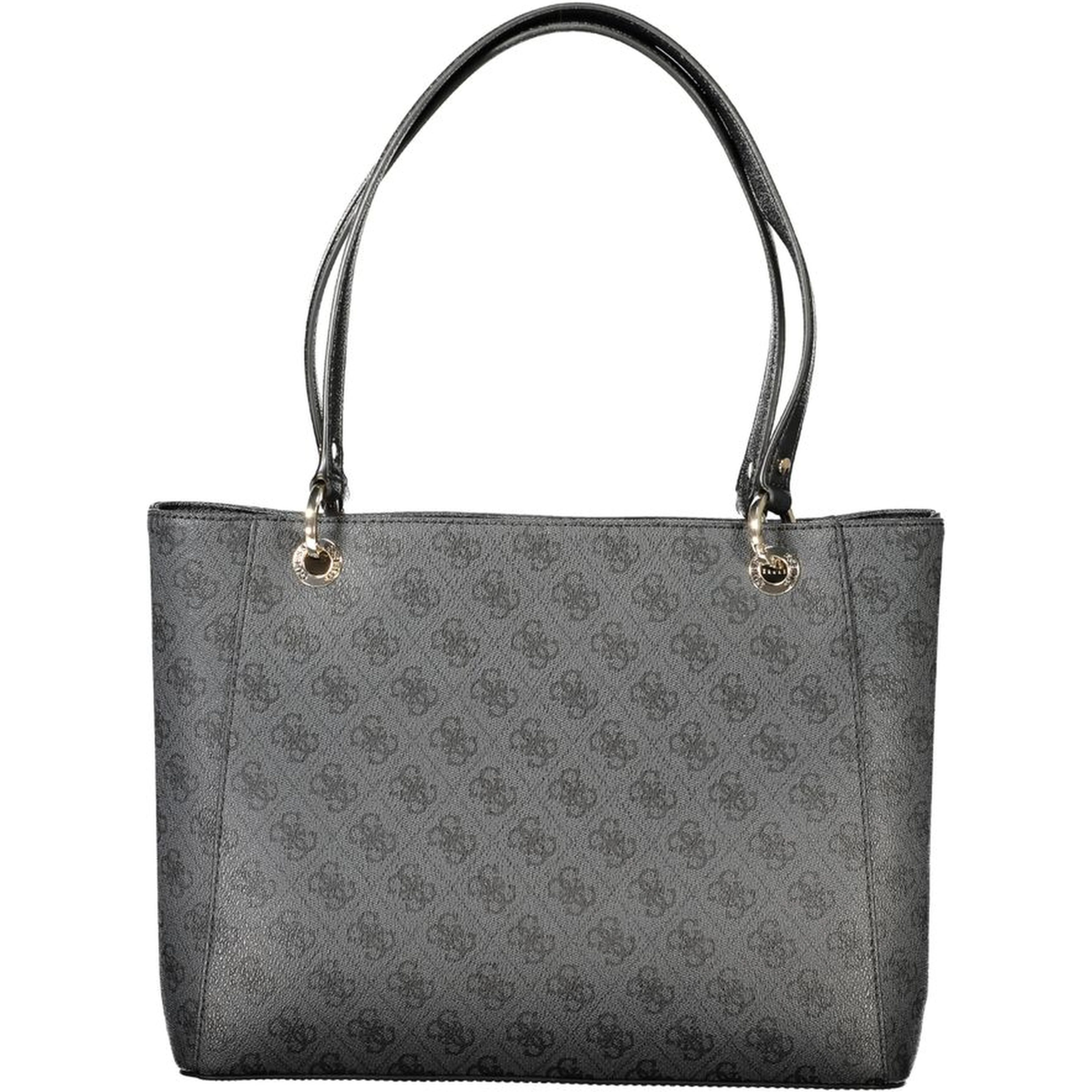 Black Polyethylene Women Handbag